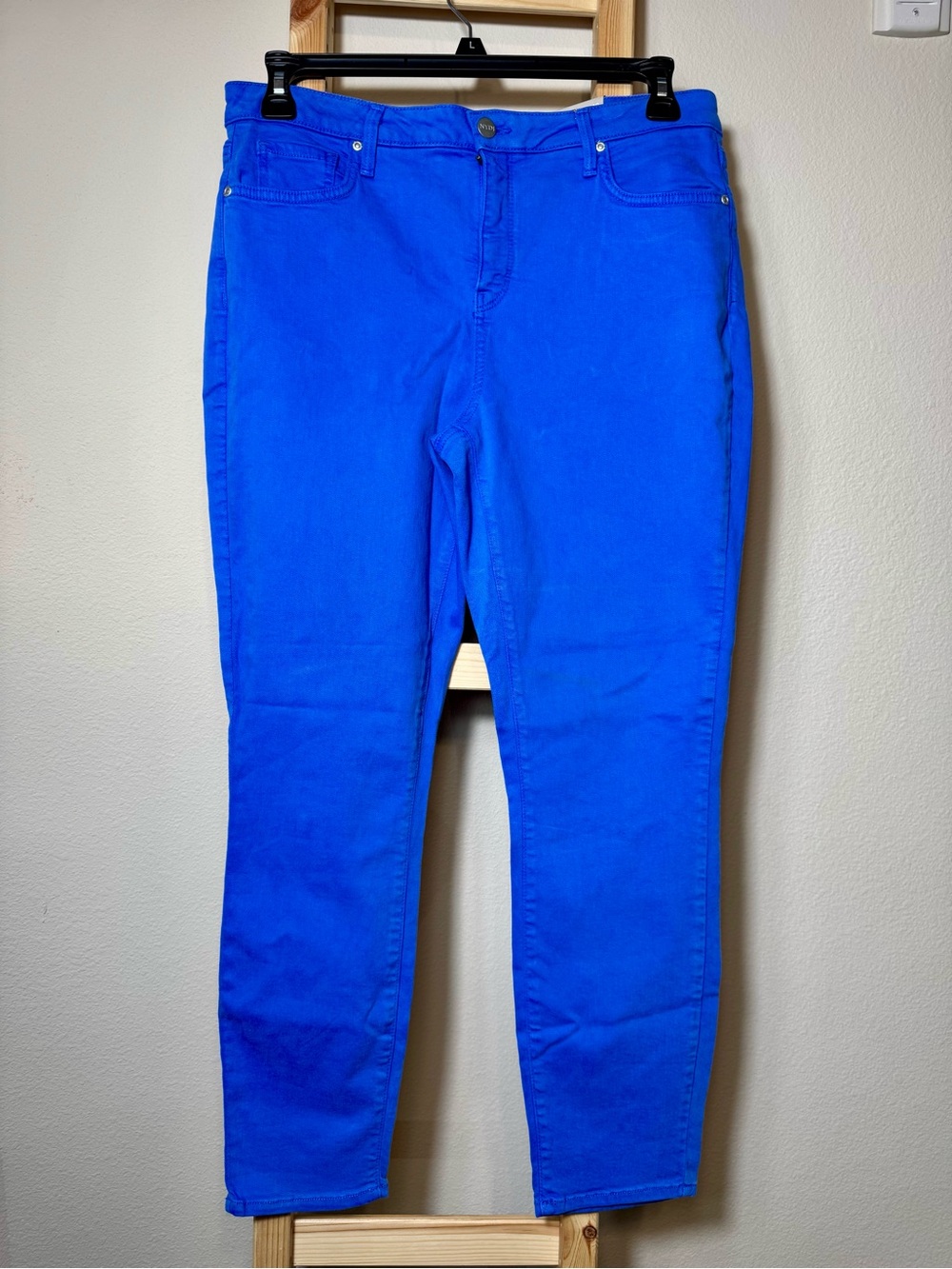 NYDJ Skinny Ankle Jeans Amparo Blue NWT Flawless Contour Size 12